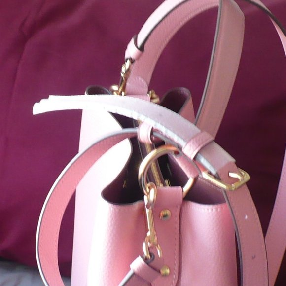 Coach Crossbody Leather Pink Purse Town Bucket Bag Pink NEW - Picture 8 of 9